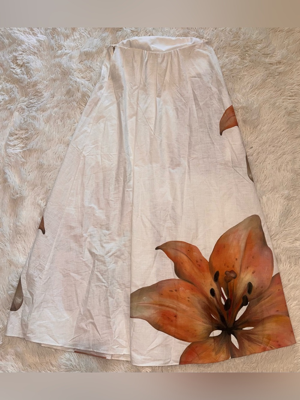 NEW Significant Other Parisa Strapless Bandeau Linen A-Line Maxi Dress sz 8 - Picture 10 of 12